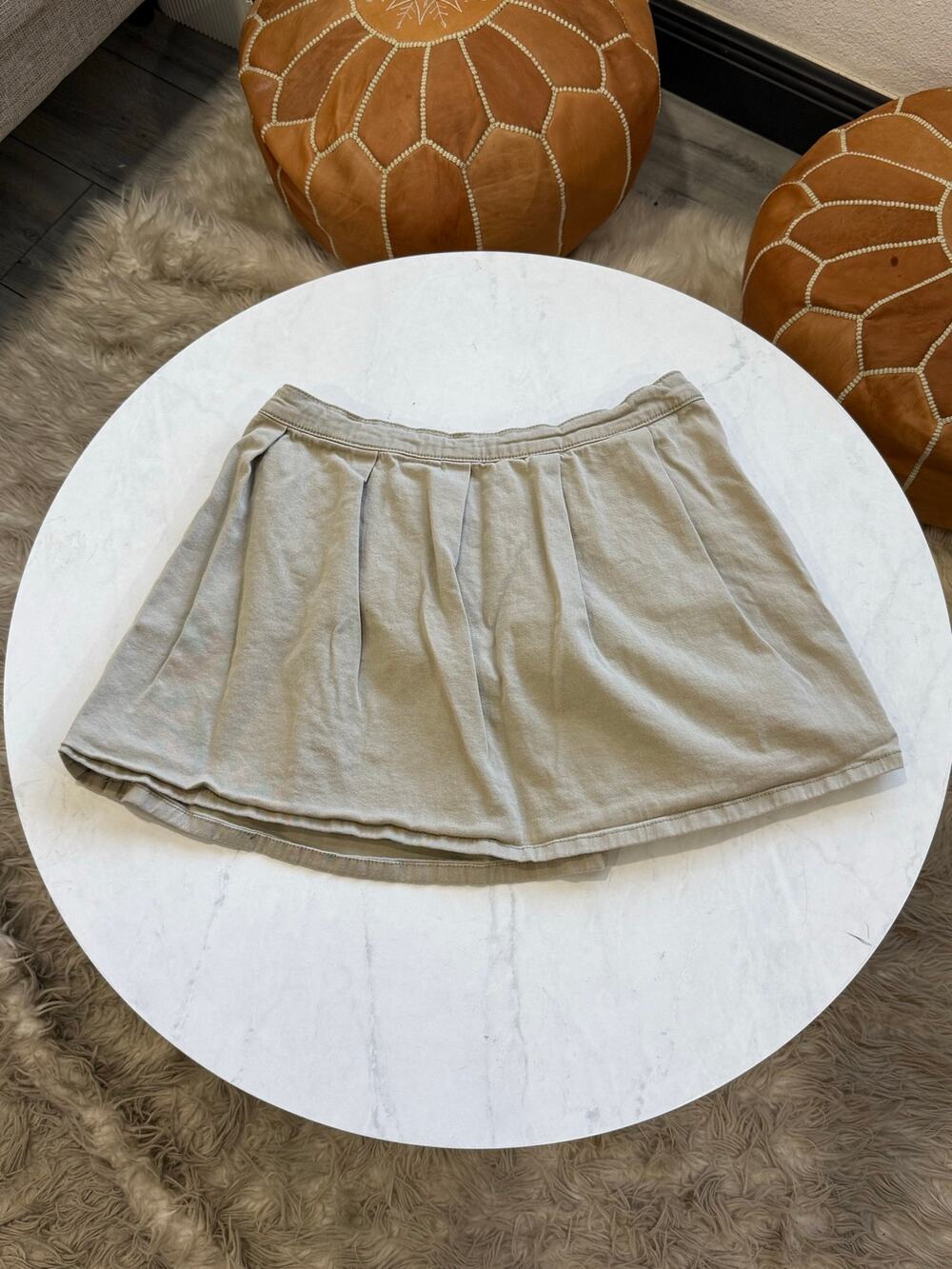 Thereabouts Girls Skort XL 18.5 Plus Khaki Stretch Uniform Skirt Shorts